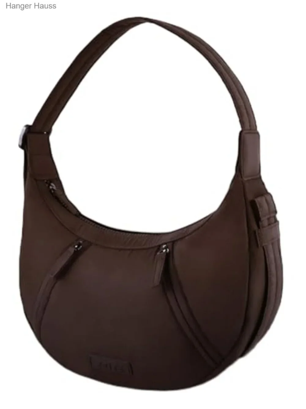 Lightweight Nylon Crescent Crossbody Bag with Adjustable Strap, Anti-Theft
